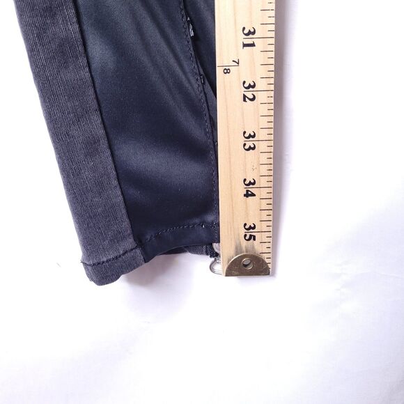 Lovers + Friends Jeans 25 Black Distressed Goth Rockstar - Picture 9 of 12